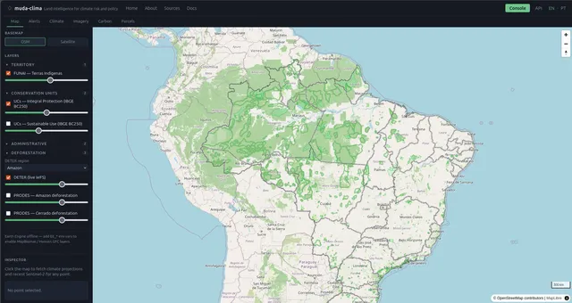 Captura de tela do Clima
